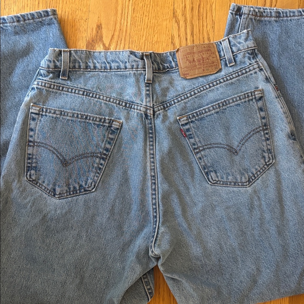 Levi's 560 loose fit tapered leg Light Blue Denim Jeans